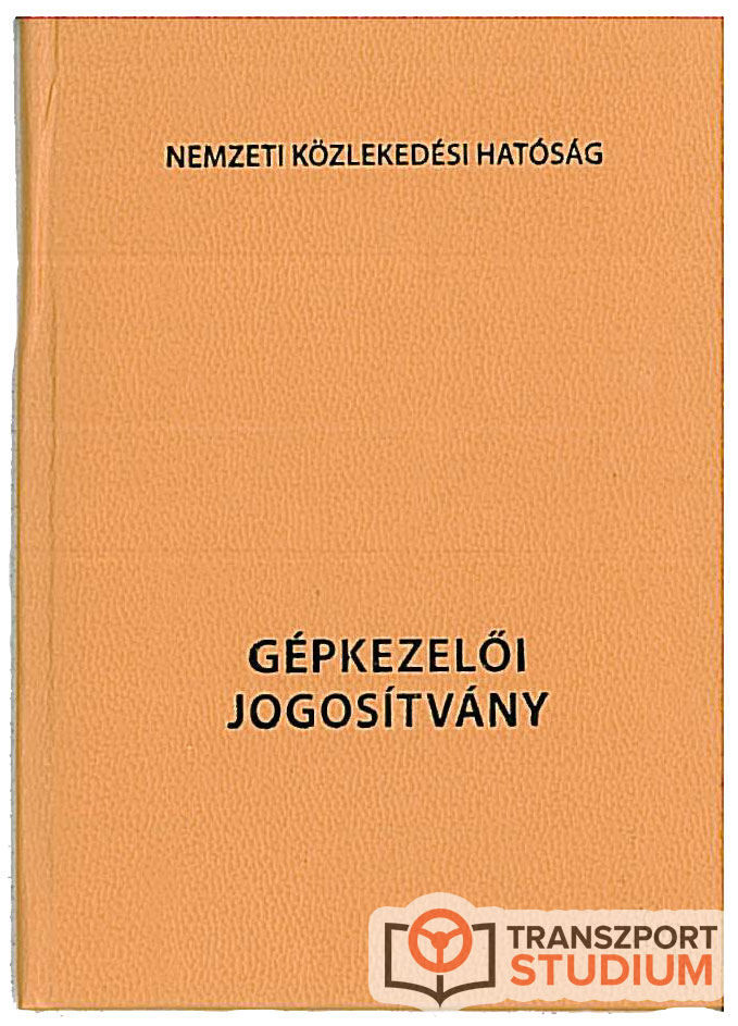 Gépkezelői jogosítvány